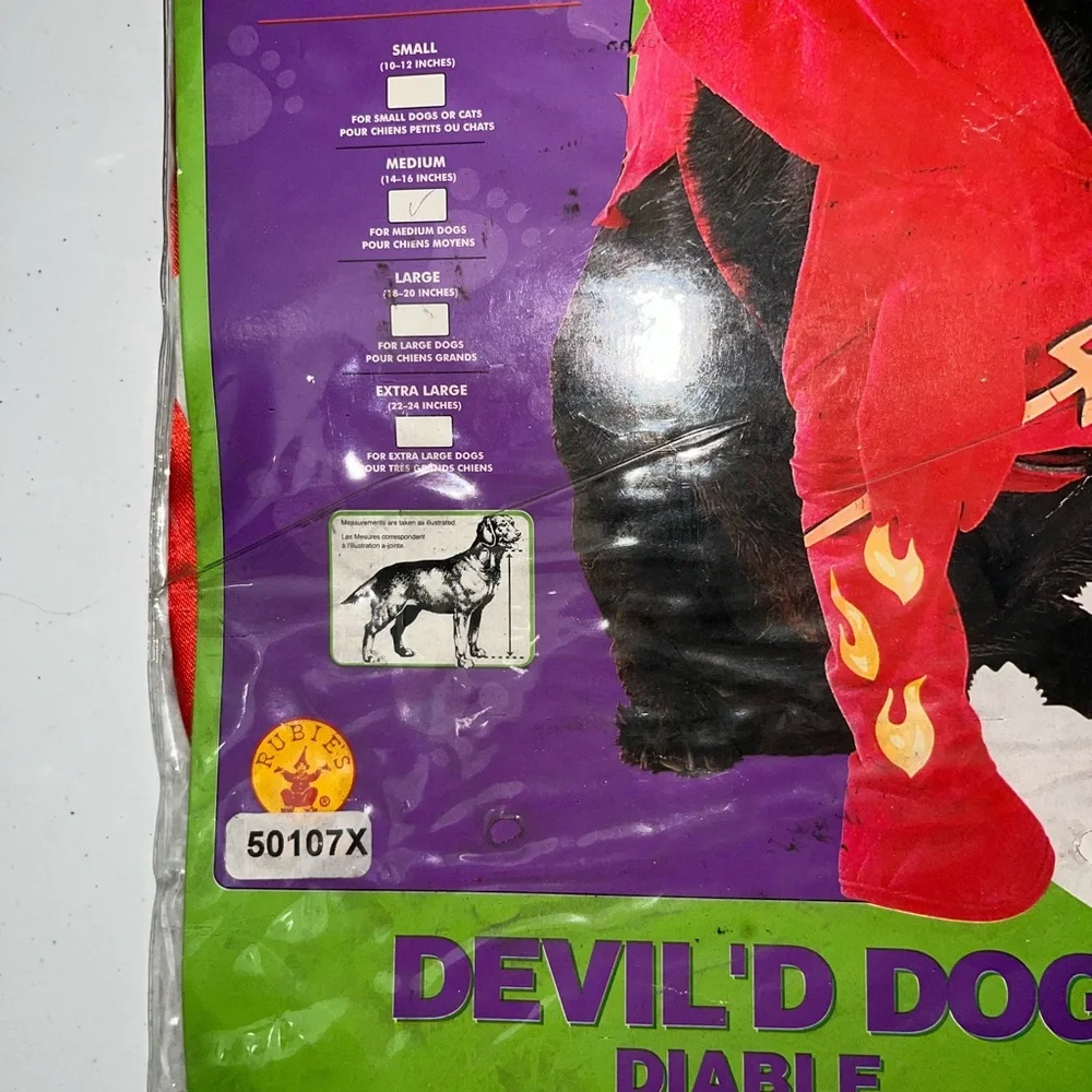 HOST PICK - NIBag Devil’d Dog Diable Pet Costume